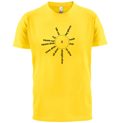 Cricket Batting Angles T Shirt