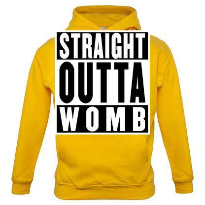 Straight Outta Womb Kids T Shirt
