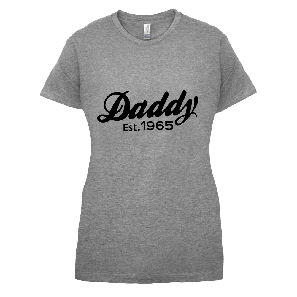 Daddy Est. Custom Year T Shirt