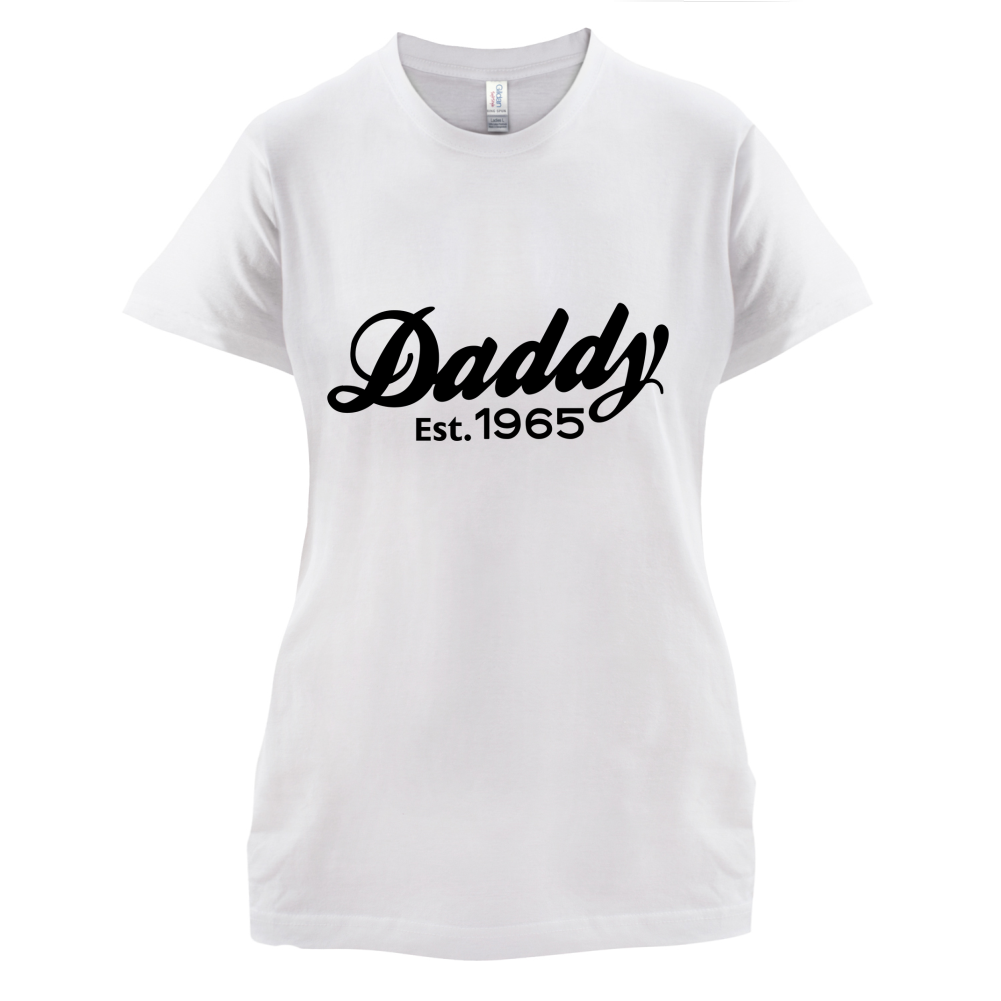 Daddy Est. Custom Year T Shirt