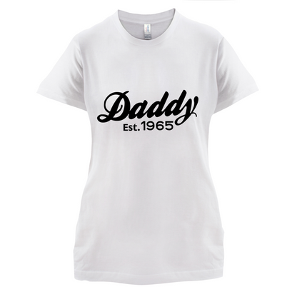 Daddy Est. Custom Year T Shirt