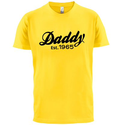 Daddy Est. Custom Year T Shirt