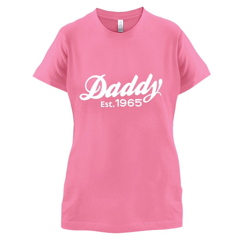 Daddy Est. Custom Year T Shirt