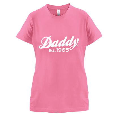 Daddy Est. Custom Year T Shirt