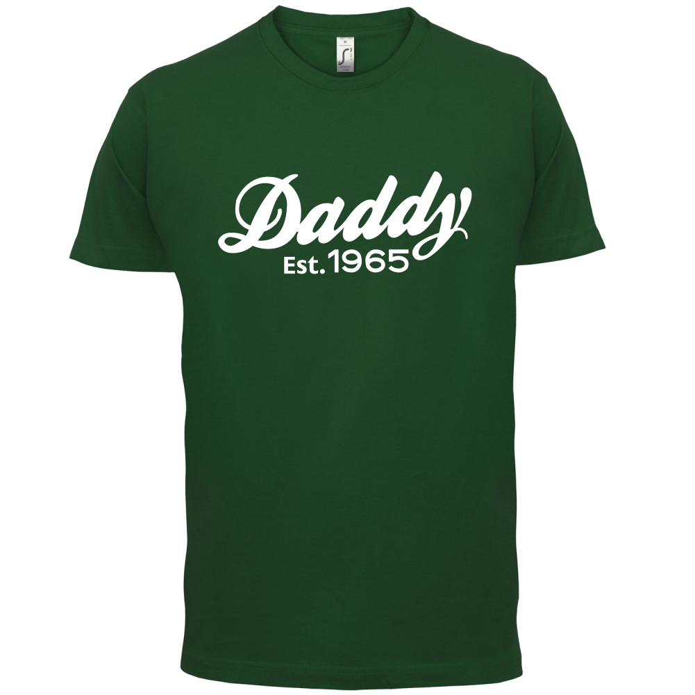 Daddy Est. Custom Year T Shirt