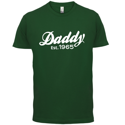 Daddy Est. Custom Year T Shirt