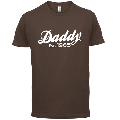 Daddy Est. Custom Year T Shirt