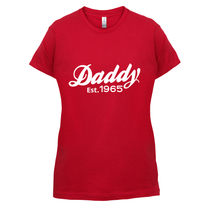 Daddy Est. Custom Year T Shirt