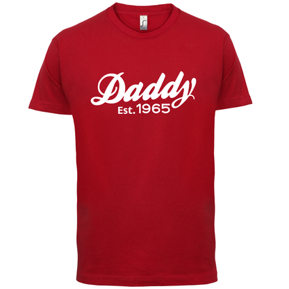 Daddy Est. Custom Year T Shirt