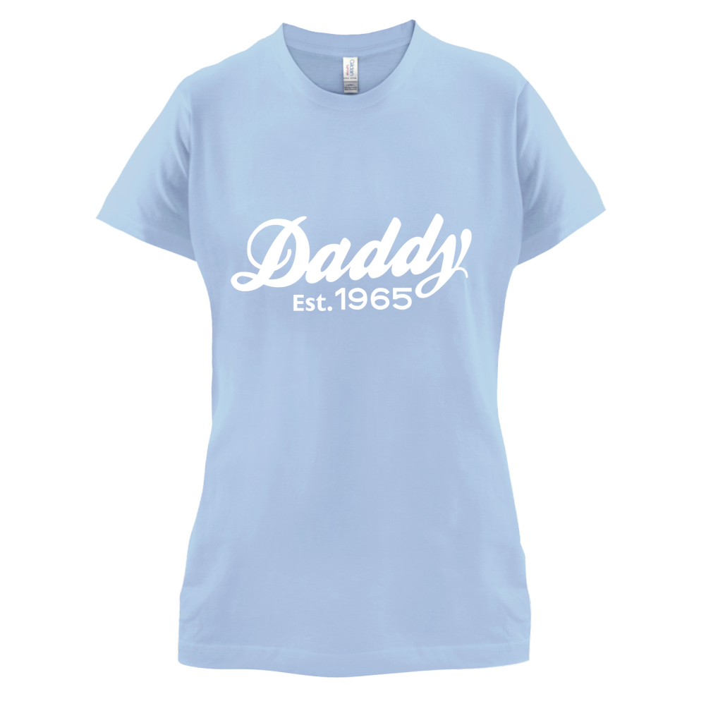 Daddy Est. Custom Year T Shirt