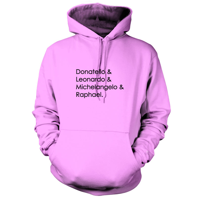 Ninja Turtle Names T Shirt