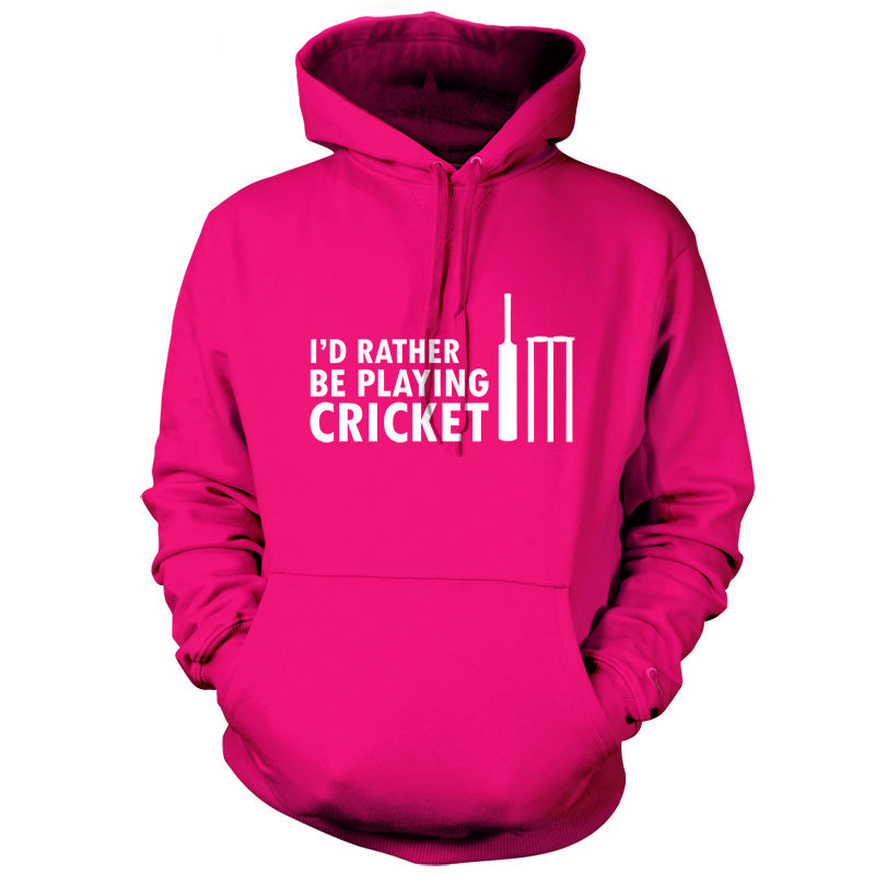 I'd Rather Be Playing Cricket T Shirt
