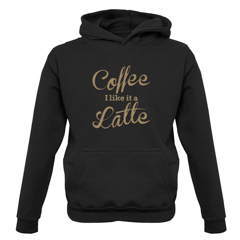 Coffee I Like It A Latte Kids T Shirt