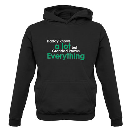 Daddy Knows A Lot Grandad Knows Everything Kids T Shirt