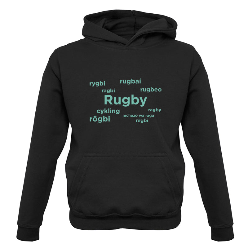 Rugby Languages Kids T Shirt