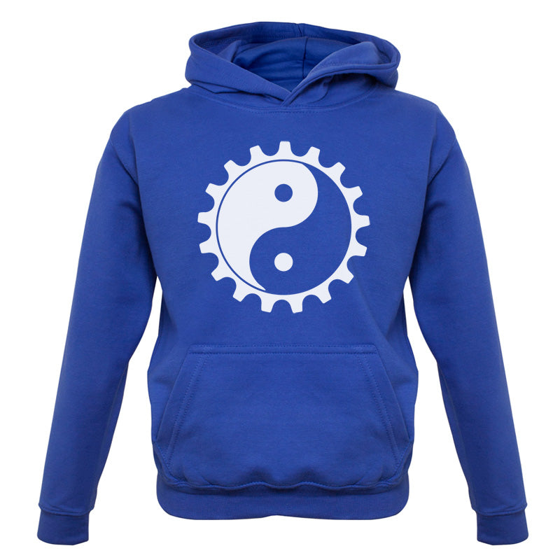 Yin Yang Bike Cog Kids T Shirt