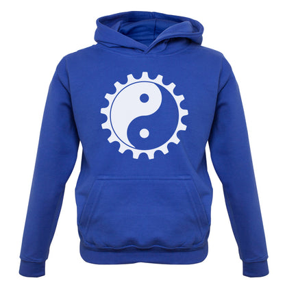 Yin Yang Bike Cog Kids T Shirt
