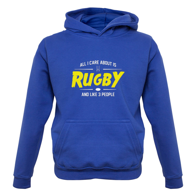 All I Care About Is Rugby Kids T Shirt