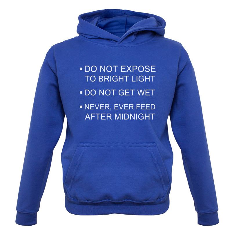 Never, Ever Feed After Midnight Kids T Shirt