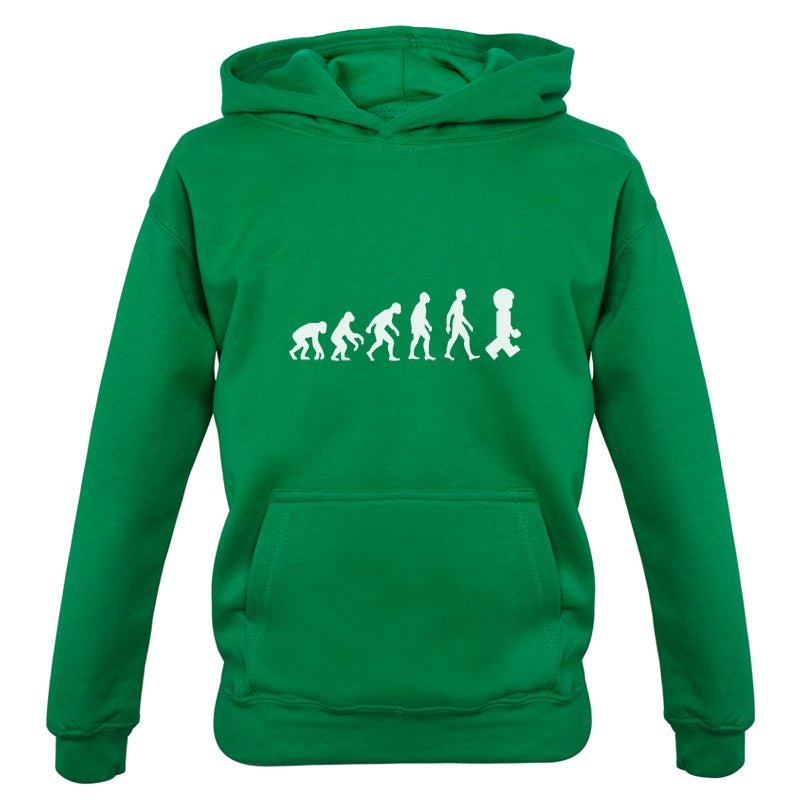 Evolution Of Man Master Builder Kids T Shirt