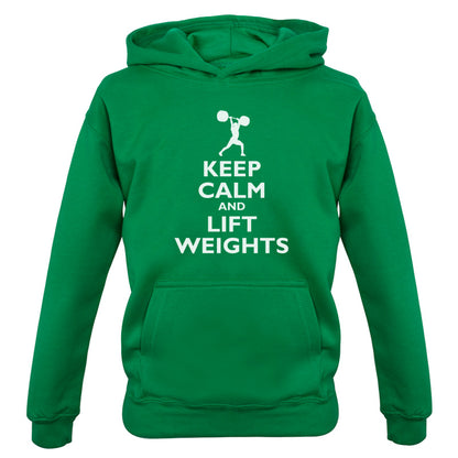 Keep Calm and Lift Weights Kids T Shirt