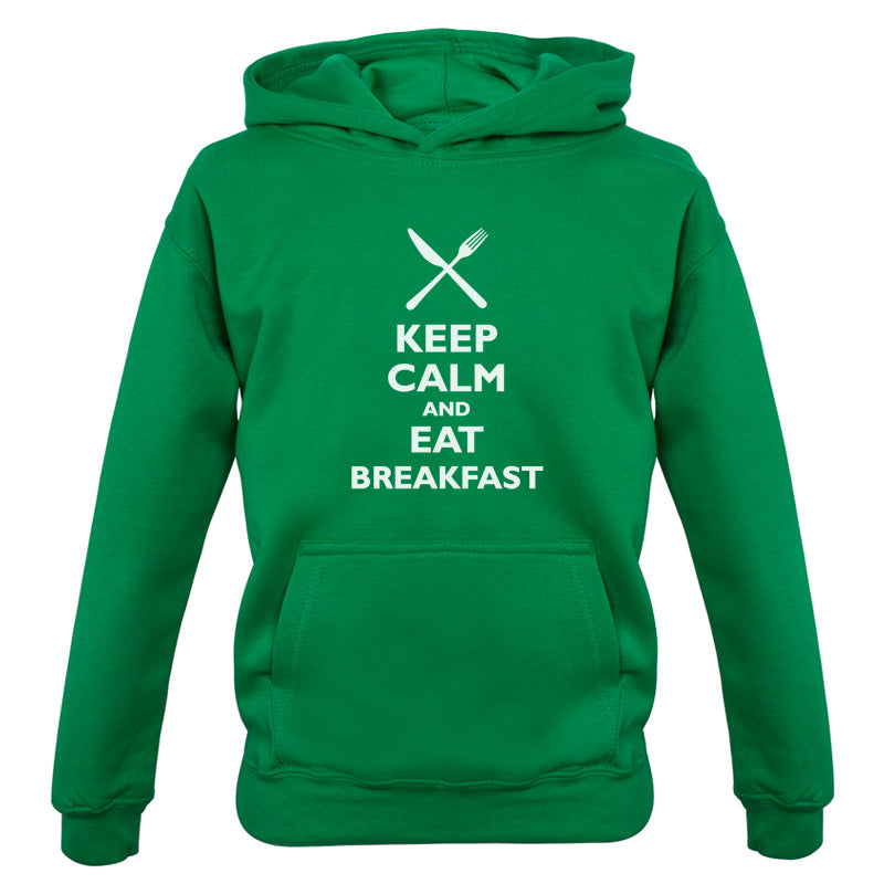 Keep Calm and Eat Breakfast Kids T Shirt