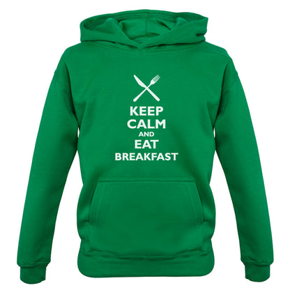 Keep Calm and Eat Breakfast Kids T Shirt