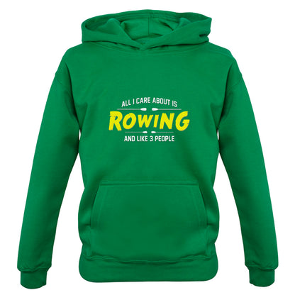 All I Care About Is Rowing Kids T Shirt