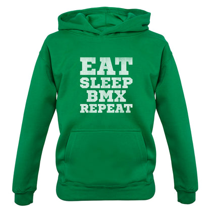 Eat Sleep BMX Repeat Kids T Shirt