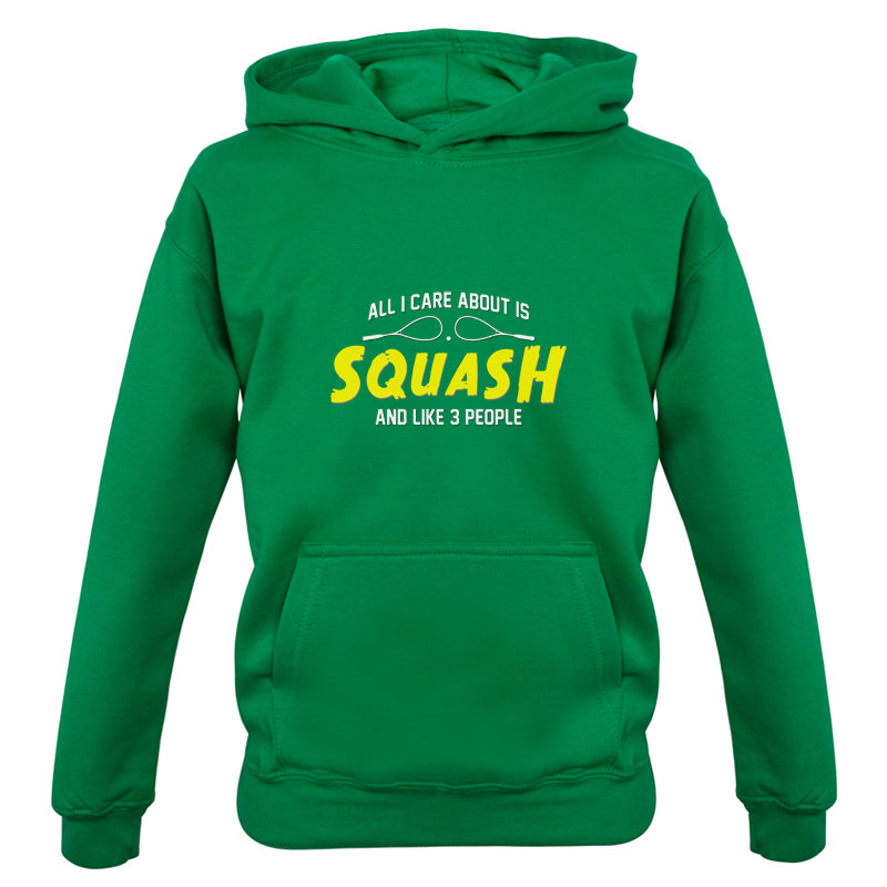 All I Care About Is Squash Kids T Shirt