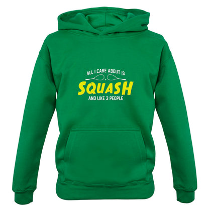All I Care About Is Squash Kids T Shirt