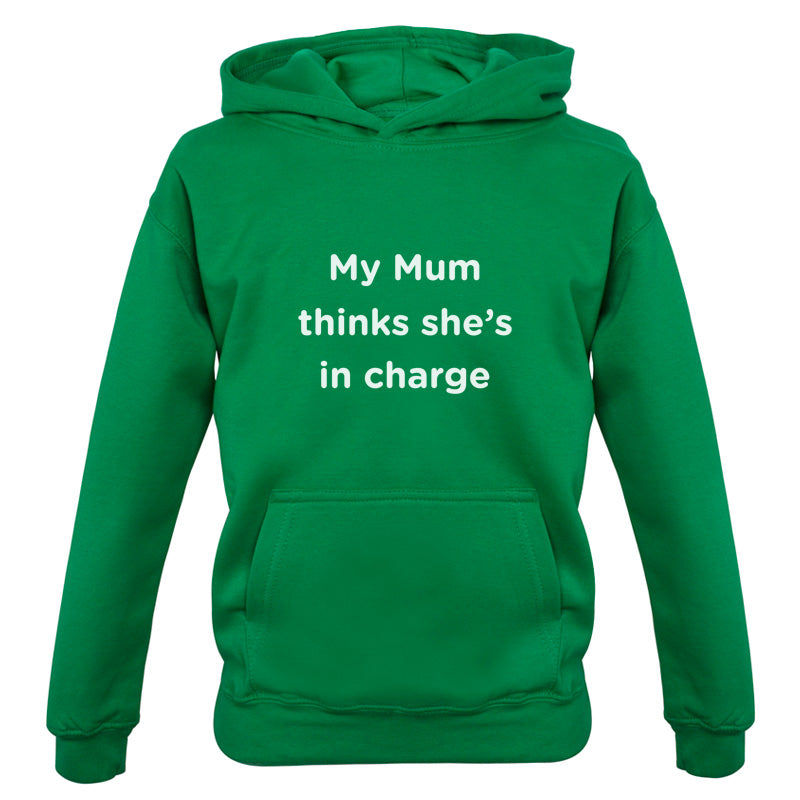 Mum Thinks She's In Charge Kids T Shirt