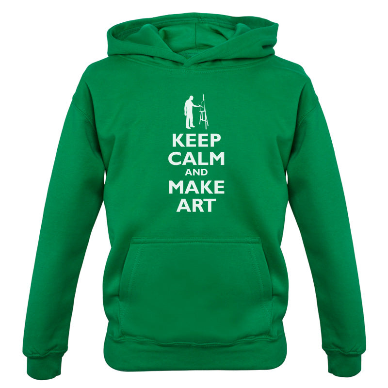 Keep Calm and Make Art Kids T Shirt