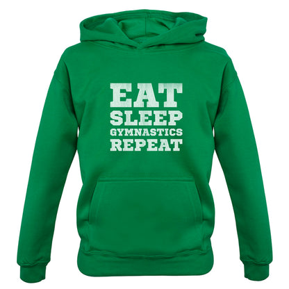 Eat Sleep Gymnastics Repeat Kids T Shirt