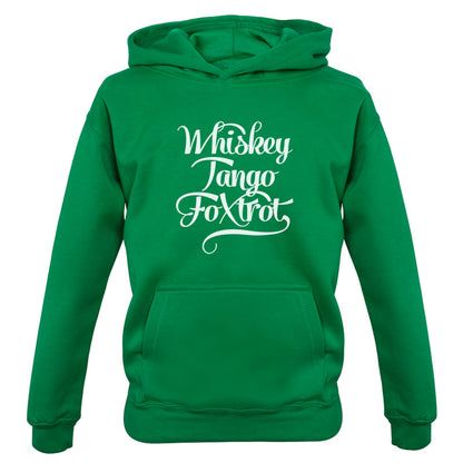 Whiskey Tango Foxtrot Kids T Shirt