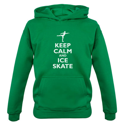 Keep Calm and Ice Skate Kids T Shirt