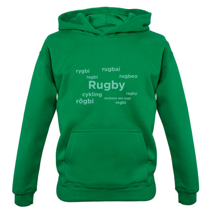 Rugby Languages Kids T Shirt