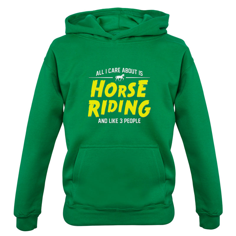 All I Care About Is Horse Riding Kids T Shirt