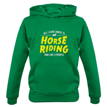 All I Care About Is Horse Riding Kids T Shirt
