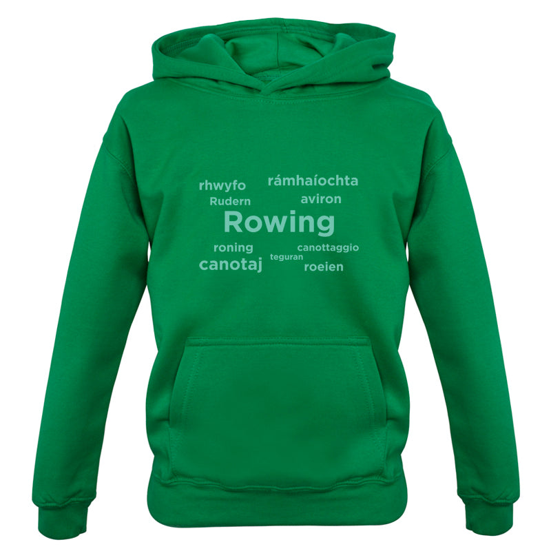 Rowing Languages Kids T Shirt