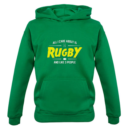 All I Care About Is Rugby Kids T Shirt