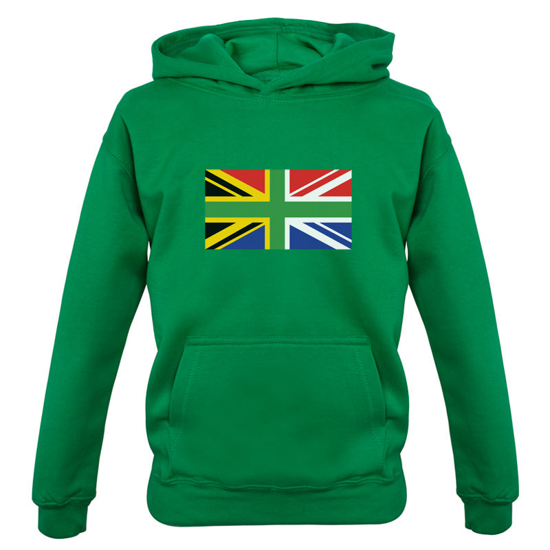 South African Union Jack Flag Kids T Shirt