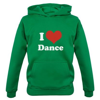 I Love Dance Kids T Shirt