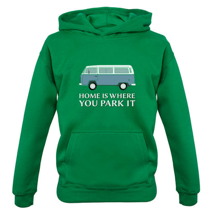 Home Is Where You Park It Kids T Shirt