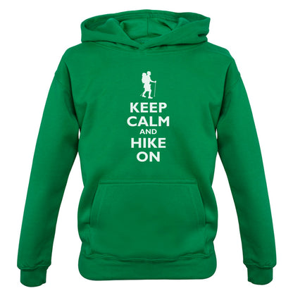 Keep Calm and Hike On Kids T Shirt