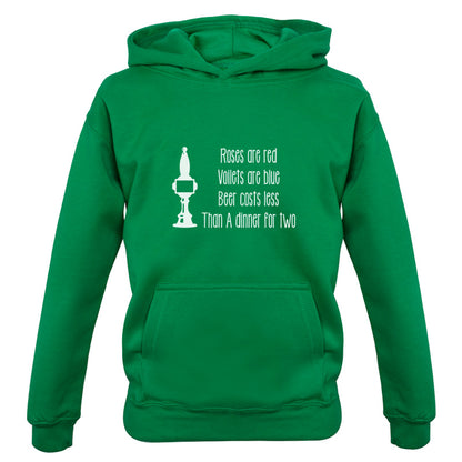 Roses Are Red Beer Costs Less Than Dinner For Two Kids T Shirt