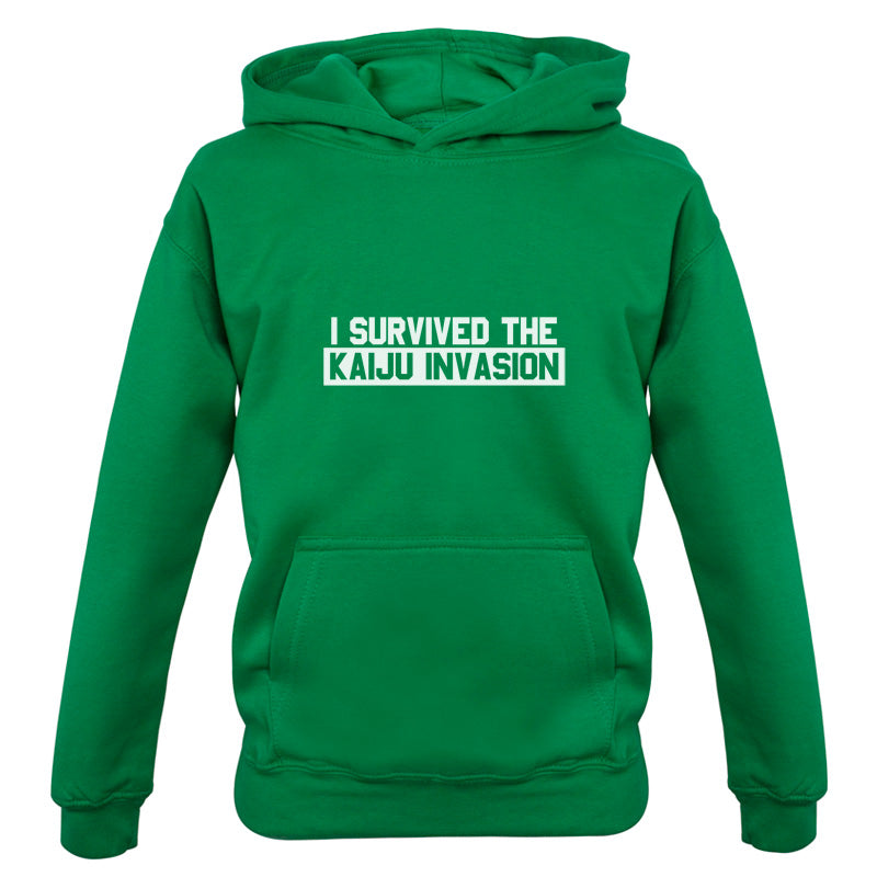 I Survived The Kaiju Invasion Kids T Shirt