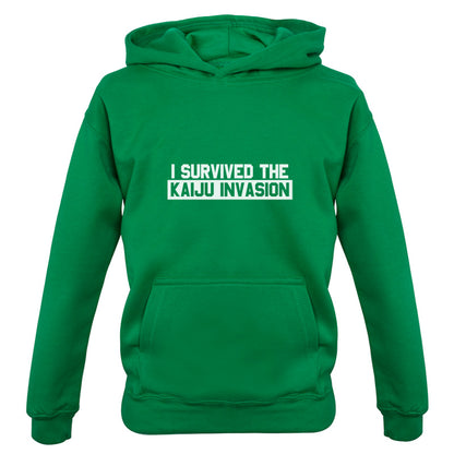 I Survived The Kaiju Invasion Kids T Shirt