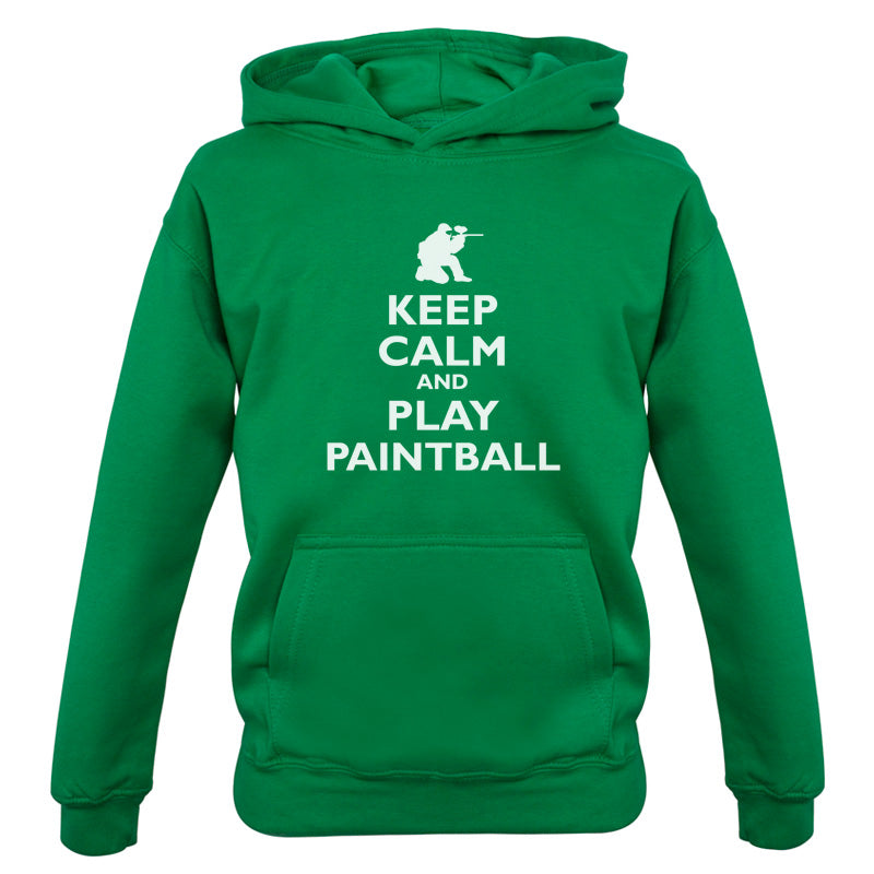 Keep Calm and Play Paintball Kids T Shirt