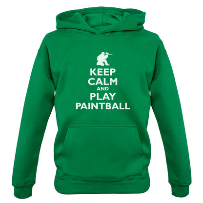 Keep Calm and Play Paintball Kids T Shirt
